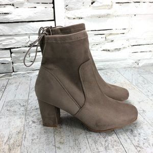 Chinese Laundry Kyla Faux Suede Drawstring Bootie